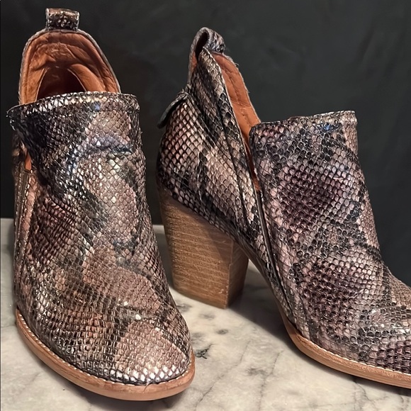 Jeffrey Campbell Shoes - Jeffrey Campbell Rosalee Snakeskin Patterned Ankle Boots